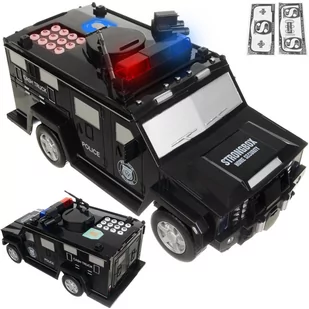 Sejf Skarbonka Auto Policja na Monety Banknoty PIN ISO TRADE - Skarbonki - miniaturka - grafika 1