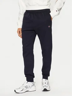 Champion Spodnie dresowe 220299 Granatowy Slim Fit - Spodnie sportowe męskie - miniaturka - grafika 1