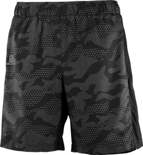 Salomon Spodenki Agile 2in1 M Black / Alloy C16539 - Spodnie sportowe damskie - miniaturka - grafika 1