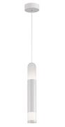 Lampy sufitowe - Light Prestige LAMPA wisząca FORLI LP-8011/1P minimalistyczna OPRAWA zwis LED 10W tuba chrom biała LP-8011/1P - miniaturka - grafika 1