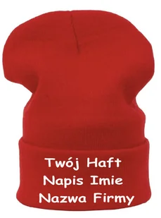 CZAPKA KRASNAL Beanie Twój HAFT Tekst Napis Nadruk - Czapki i chusty sportowe męskie - miniaturka - grafika 1