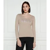 Bluzki damskie - GUESS Bluzka | Slim Fit - miniaturka - grafika 1