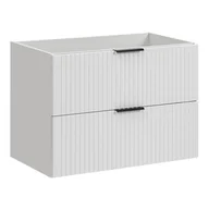 Szafki łazienkowe - Biała szafka na umywalkę z szufladami 80 cm W5-Z11 - miniaturka - grafika 1