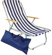 Leżaki ogrodowe - Leżak plażowy składany do torby, alum. Max 150 Kg - miniaturka - grafika 1