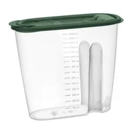 Pojemniki kuchenne - Pojemnik na artykuły sypkie 1,5 l MOLLY zielony - miniaturka - grafika 1