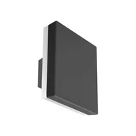 Lampy ogrodowe - Italux Kinkiet zewnętrzny kwadrat VIANO LED 12W 4000K neutralna IP54 czarny PL-271 - miniaturka - grafika 1
