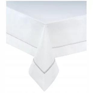 Obrus 140 x 350 Plamoodporny Glamour Silver 391B - Obrusy i serwetki - miniaturka - grafika 1