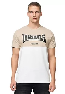 Lonsdale Sandscove T-shirt męski, piaskowy/off-white/black, 3XL, 117456 - Koszulki męskie - miniaturka - grafika 1