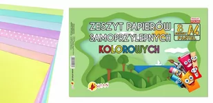 Zeszyt Papierów Samoprzylepnych Pastelowe A4 8K Shan - Podobrazia, bloki, papiery - miniaturka - grafika 1