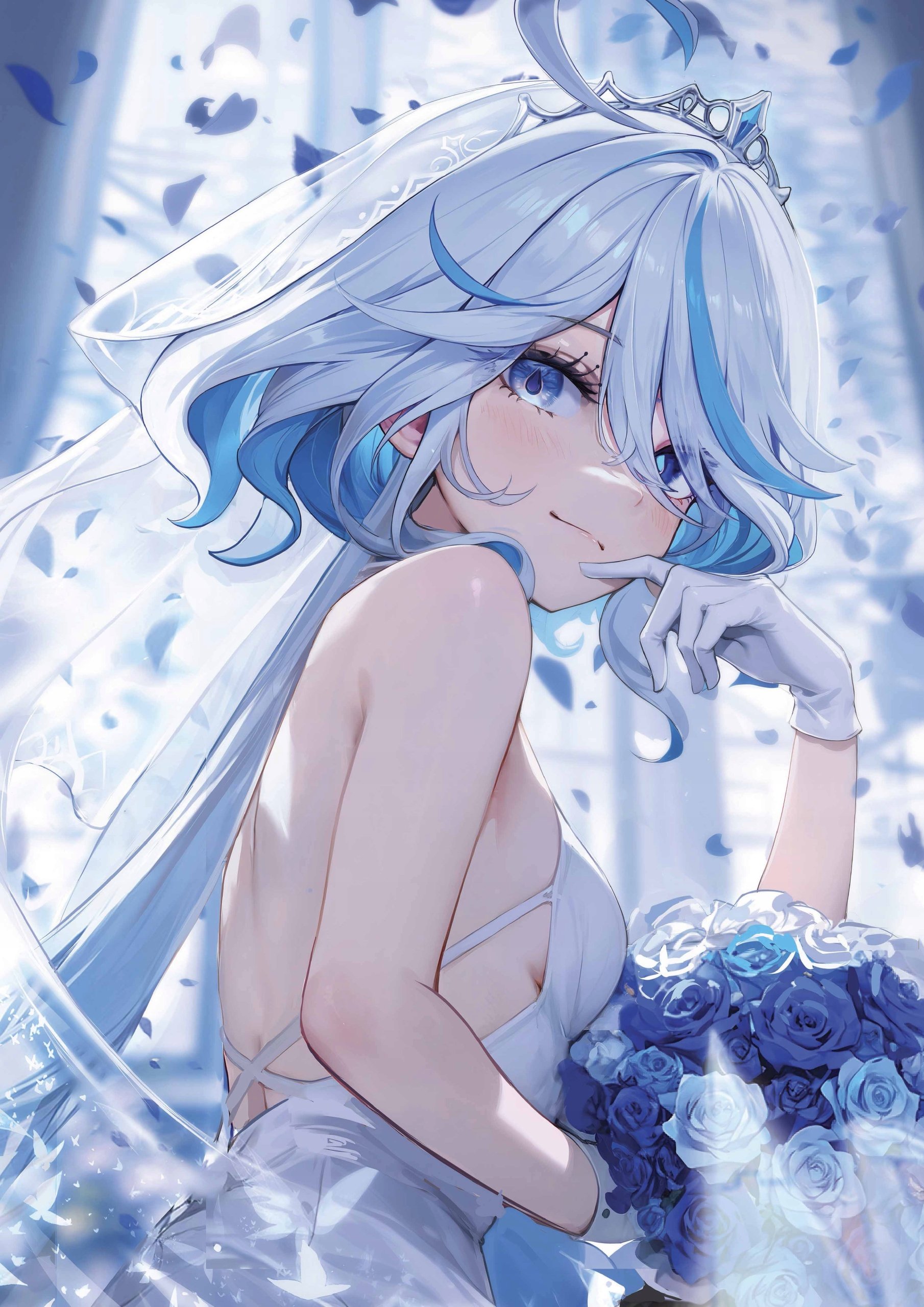 Plakat A3 Genshin Impact Anime Gra Furina de Fontaine Focalors