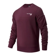 Bluzy sportowe męskie - Bluza New Balance MT03911BG - bordowa - miniaturka - grafika 1