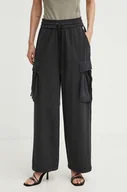 Spodnie damskie - G-Star Raw spodnie dresowe bawełniane kolor czarny gładkie D24568-B661 - miniaturka - grafika 1