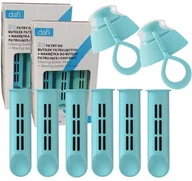 Wkłady filtrujące - Dafi Soft Zestaw 6x wkład filtrujacy + 2x nakrętka Turkusowy - miniaturka - grafika 1