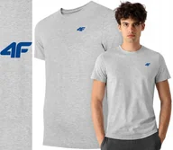 Koszulki męskie - Koszulka Męska 4f T-shirt Bawełniany Podkoszulek Sportowy Co Dzień 1887 5xl - miniaturka - grafika 1