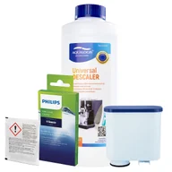 Akcesoria i części do ekspresów do kawy - Zestaw Philips Saeco - AL-Clean, Uniwersalny Odkamieniacz 500ml, Philips CA6705/10 Środek Czyszczący do Obiegu Mleka - miniaturka - grafika 1