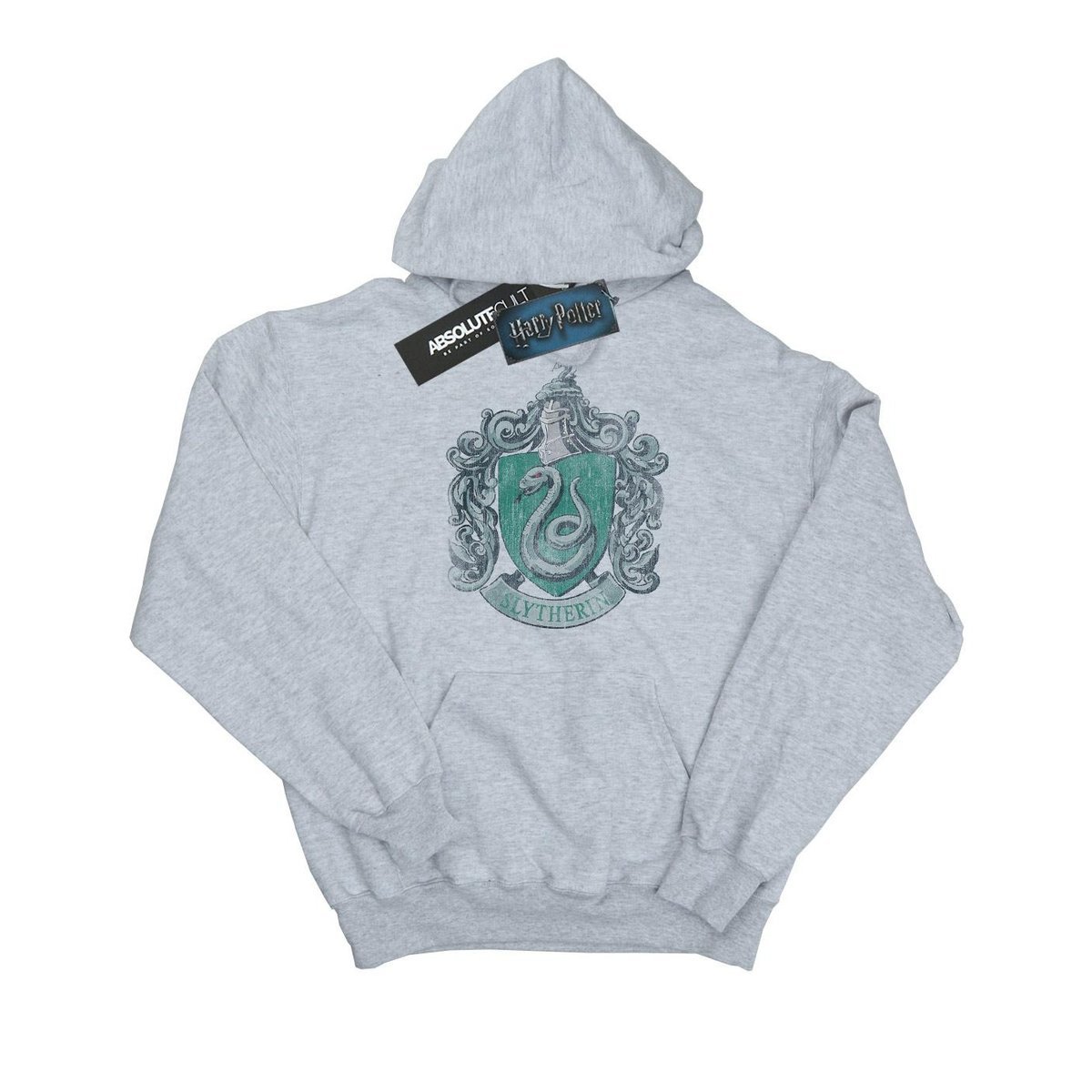 Harry Potter Bawełniana Bluza Chłopięca Slytherin (140/146 / Jasnoszary)