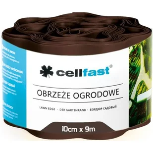 Cell-Fast OBRZEŻE OGRODOWE BRĄZOWE 10CM 9M - Ogrodzenia - miniaturka - grafika 1