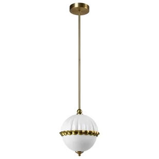 CosmoLight Pralines lampa wisząca 1-punktowa złota/biała P01206WH - Lampy sufitowe - miniaturka - grafika 1