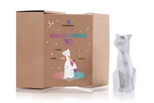 Candellana Kolorowanka 3D Kot Low Poly - Zabawki kreatywne - miniaturka - grafika 1