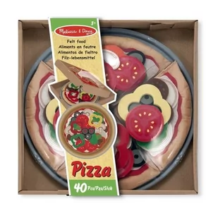 Melissa & Doug, Miękki zestaw pizzy - Zabawy w naśladowanie dorosłych - miniaturka - grafika 1