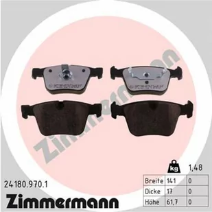 Klocki hamulcowe - komplet ZIMMERMANN 24180.970.1 - Klocki hamulcowe - miniaturka - grafika 1