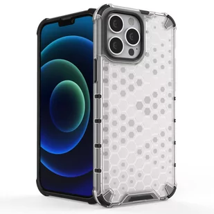 Honeycomb etui pancerny pokrowiec z żelową ramką iPhone 13 Pro Max zielony - Etui i futerały do telefonów - miniaturka - grafika 3