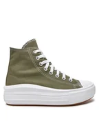 Trampki damskie - Converse Trampki Chuck Taylor All Star Move Platform A08295C Zielony - miniaturka - grafika 1