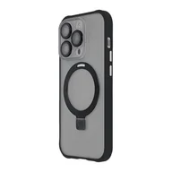 Etui i futerały do telefonów - Etui TECTO SHIELD Ring Secure Mag do Apple iPhone 15 Pro Przezroczysto-czarny - miniaturka - grafika 1