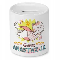 Skarbonki - Skarbonka 330 ml Dla Anastazji Córki Dziecka z Nadrukiem ze Zdjęciem - miniaturka - grafika 1