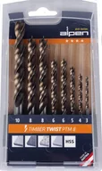 Wiertła - Zestaw 8 szt. wierteł do drewna 3-10 mm Alpen 0067100008100 - miniaturka - grafika 1