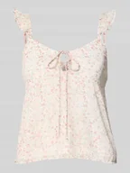 Koszulki i topy damskie - Top szyfonowy o kroju regular fit z abstrakcyjnym wzorem model ‘ASTA LIFE’ - miniaturka - grafika 1