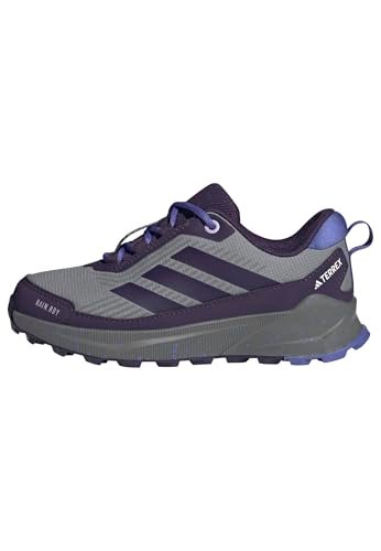 adidas Uniseks - dzieci Terrex Trailmaker 2 RAIN.RDY Hiking Shoes Kids, grey three/aurora plum/semi cobalt blue, 29 EU