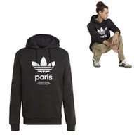Bluzy męskie - BLUZA SPORTOWA MĘSKA ADIDAS ICONE PARIS CITY HOODIE - miniaturka - grafika 1
