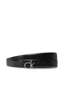 Paski - Calvin Klein Pasek Damski Ck Buckle Belt 3.0_Smooth K60K613156 Czarny - miniaturka - grafika 1