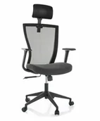 Fotele i krzesła biurowe - Fotel Obrotowy Q-328H Czarny - miniaturka - grafika 1