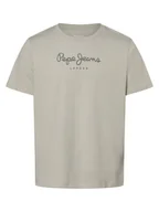 Koszulki męskie - Pepe Jeans Koszulka męska - Eggo N Mężczyźni Bawełna zielony nadruk, XL - miniaturka - grafika 1