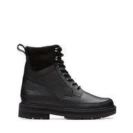 Kozaki damskie - Clarks PragueStyle K. Półdługie kozaki, czarna skóra, 25,5 EU, czarna skóra, 25.5 EU - miniaturka - grafika 1
