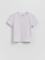 Koszulki dla dziewczynek - Reserved - Bawełniany t-shirt - lawendowy - miniaturka - grafika 1