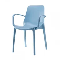 Krzesła - Scab Design Krzesło Ginevra ekologiczne - niebieskie z podłokietnikami 2378 63 - miniaturka - grafika 1