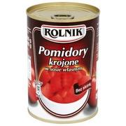 Warzywa w marynacie - Rolnik POMIDORY KROJONE 425G - miniaturka - grafika 1