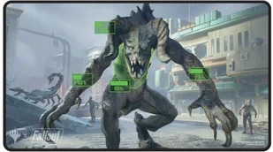 Ultra Pro: Magic the Gathering - Fallout - Black Stitched Playmat - V.a.t.s - gra - Akcesoria do gier planszowych - miniaturka - grafika 1