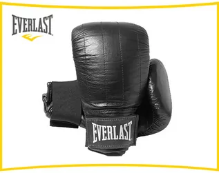 Rękawice do ćwiczeń - Everlast Leather Pro Boston Boxing Gloves - Black M - grafika 1