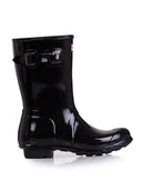 Kalosze damskie - Kalosze damskie Hunter Short Gloss WFS1000RGL-BLK - miniaturka - grafika 1