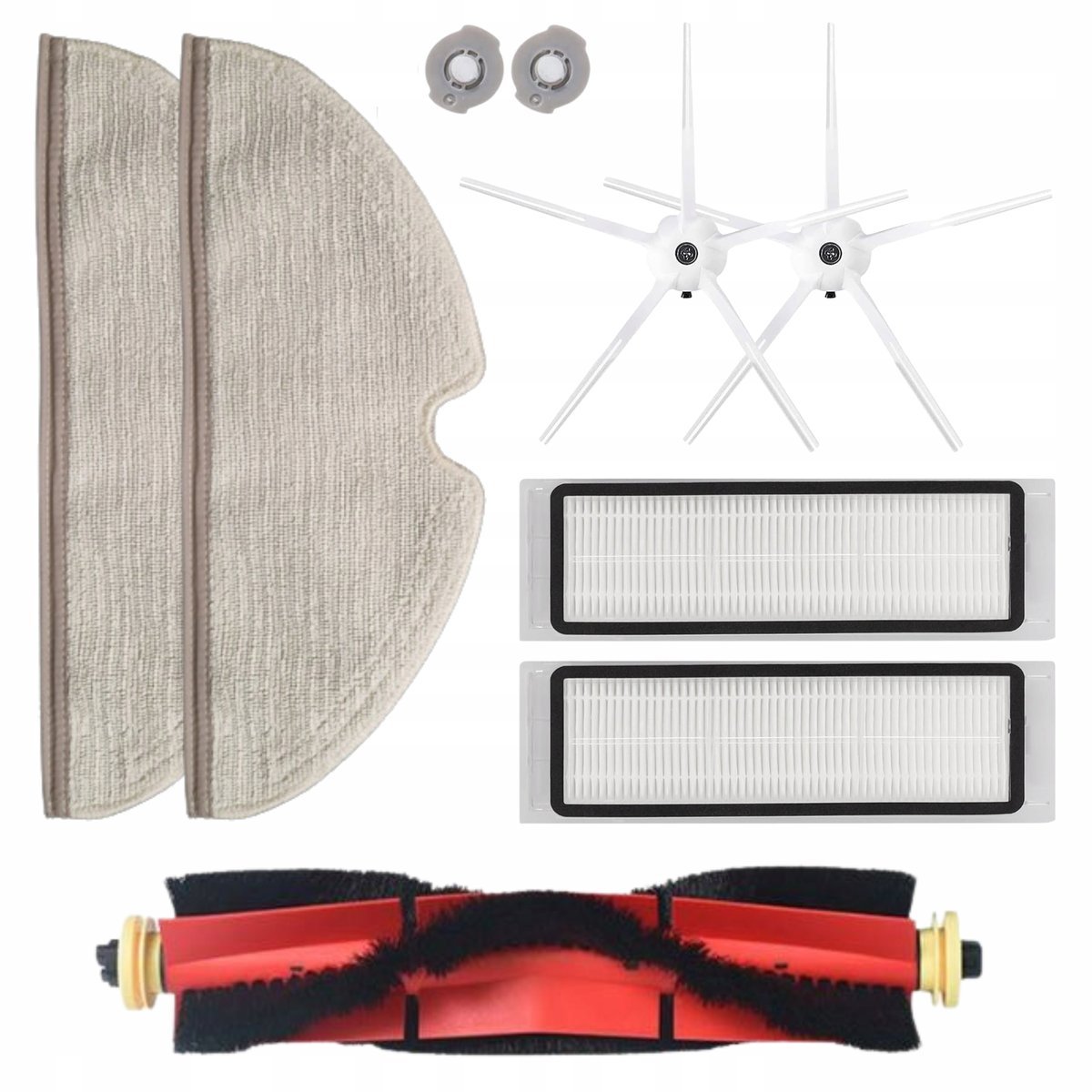 Szczotki Filtry Mopy Do Roborock S5Max / S6 Pure / S6 / S6 Max / E4 Zestaw