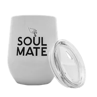 Yerba Mate - TermoLid – stalowe naczynko z pokrywką – Soul Mate (białe) – 350 ml - miniaturka - grafika 1