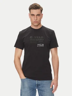 G-Star Raw T-Shirt Originals D26044-C336 Czarny Regular Fit - Koszulki męskie - miniaturka - grafika 1