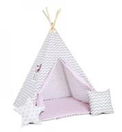 Namioty i tipi dla dzieci - SowkaDesign Namiot tipi dla dzieci, bawełna, okienko, poduszka, landrynkowa drzemka - miniaturka - grafika 1