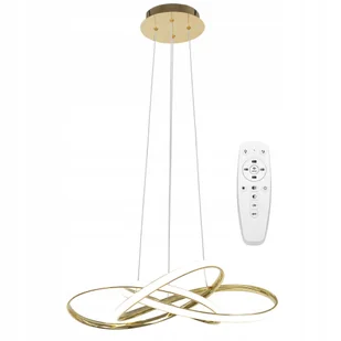 Lampa Sufitowa Duża Wisząca Nowoczesna Led Złota Gold+pilot Toolight - Lampy sufitowe Lampa Sufitowa Duża Wisząca Nowoczesna Led Złota Gold+pilot Toolight - Lampy sufitowe - miniaturka - grafika 1
