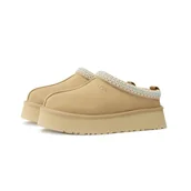 Botki damskie - UGG Tazz II Slipper San Sand Kapcie Beżowe 1174471-SAN rozmiar 39 - miniaturka - grafika 1