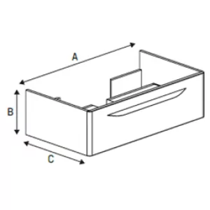 New Trendy WML-9195 Szafka podumywalkowa SFERO 88,5x26,5x50 - Szafki łazienkowe - miniaturka - grafika 1